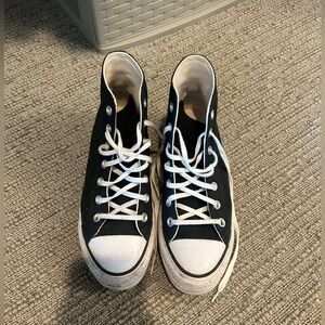 BLACK PLATFORM CONVERSE